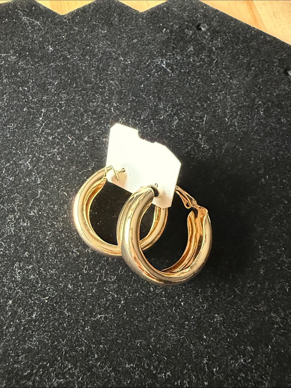 Classic Gold Tone Hoop Earrings - Women's Jewelry